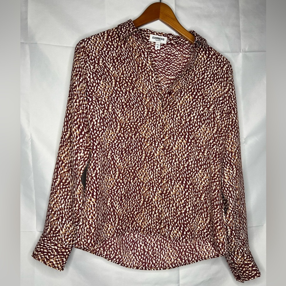 Express Portifino Patterned Blouse - image 1